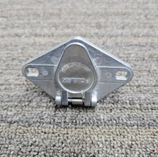 (QTY 5) Pollak Zinc Plated Way Round Connector Socket Heavy Duty Silver Trailer