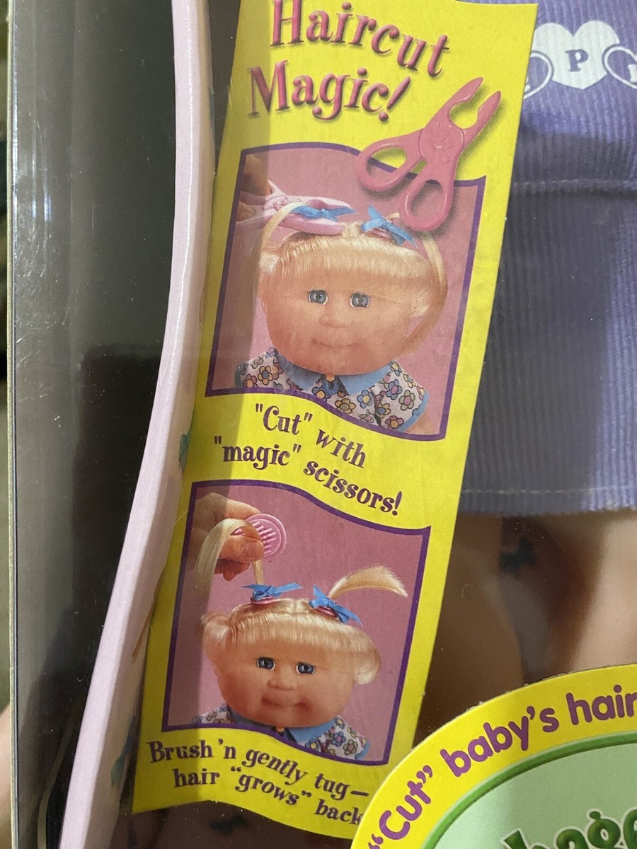 NIB Cabbage Patch Kids Baby’s First Haircut Doll Blond Hair Dollie Shalene  1999