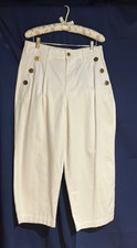 NWOT Tommy Hilfiger White Wide Leg Cropped Pants Size 8