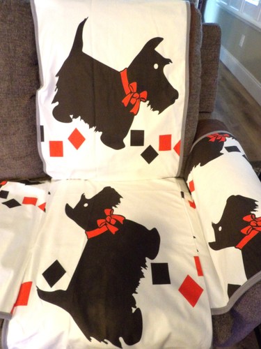 RARE~Pr. Scottish Terrier Scottie Dog Recliner Covers~Too Cute! - Picture 2 of 3
