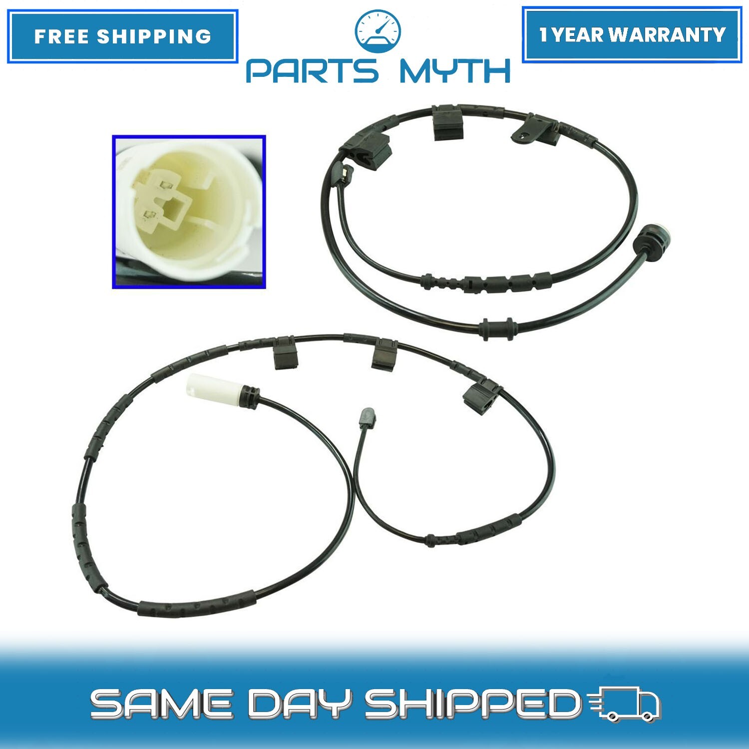 Disc Brake Pad Wear Sensor Kit TRQ BSA70207 fits 2011 Mini Cooper for