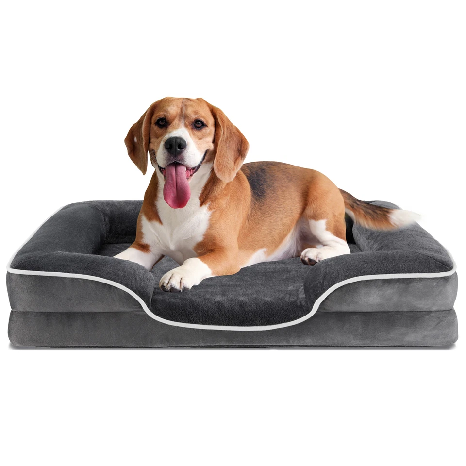 Orthopedic Dog Bed - Memory Foam Anti Slip Bottom and Washable Removable Cover - Image 2 of 4