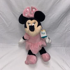 Disney Baby 15” MINNIE MOUSE Stuffed Pink Plush Rattle Crinkle Baby Nursery