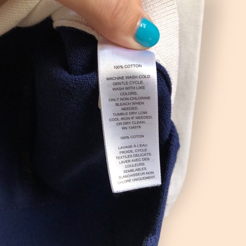 Vineyard Vines Whale Intarsia Crewneck Cotton Knit Sweater Girls Medium (10-12) - Picture 7 of 12