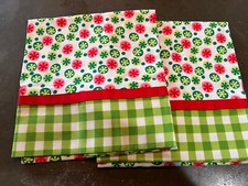 Set Of 2 New Standard Size 100 Cotton Handmade Pillowcases Christmas