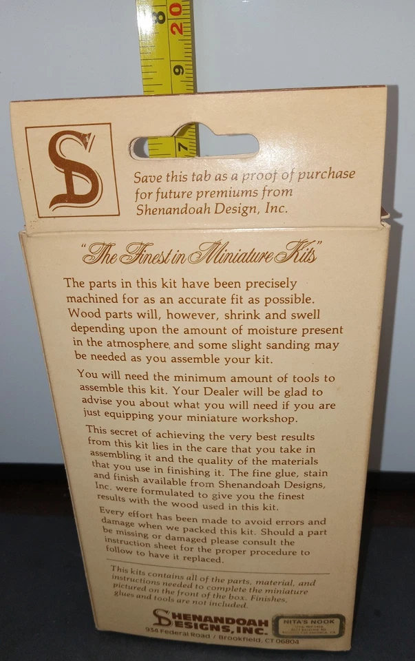 Nuevo de Lote Antiguo Shenandoah Designs Casa de Muñecas Chippendale Kit de Muebles de Oficina FOTOS Foto 2 de 2