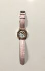 Hello Kitty Jewel Face Watch - Pink Faux Leather Adjustable Bracelet