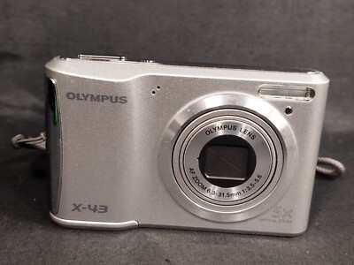 Olympus コンパクトカメラ シルバー Y2K OLYMPUS X-43 CCD 14 MP SILVER DIGITAL CAMERA + 2GB SD CARD