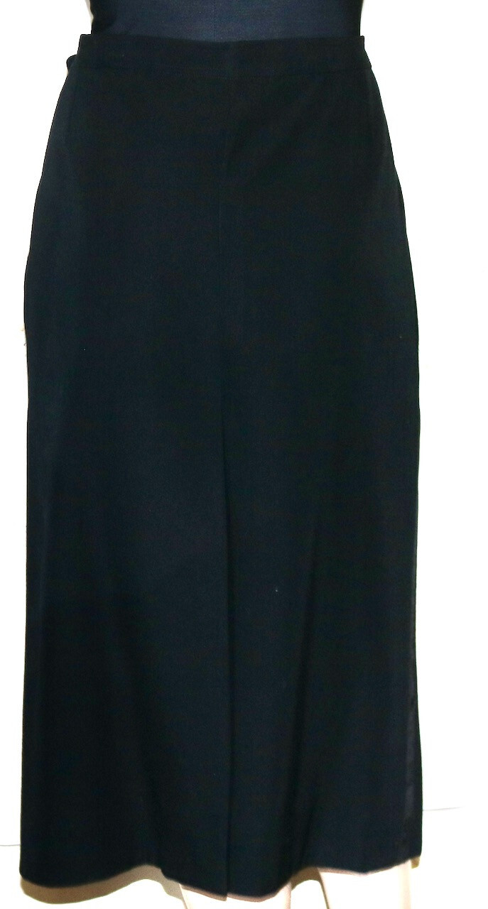 YVES SAINT LAURENT rive gauche gonna smoking laterale nera a righe 42 YSL vintage