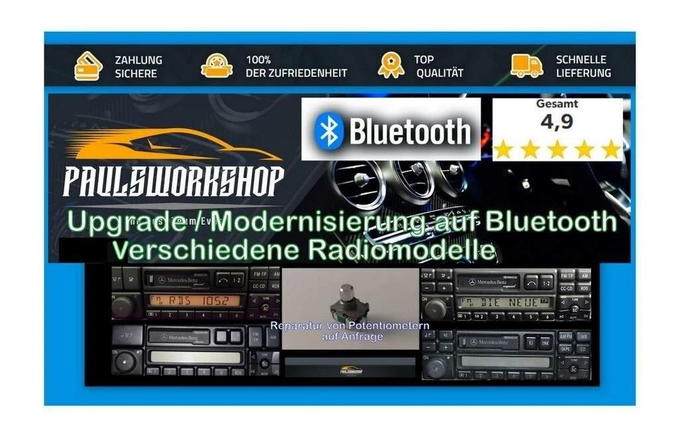 Alpine TDA Radio Upgrad Bluetooth 5 + FSE Modernisierung Umbau für - Bild 3 von 3
