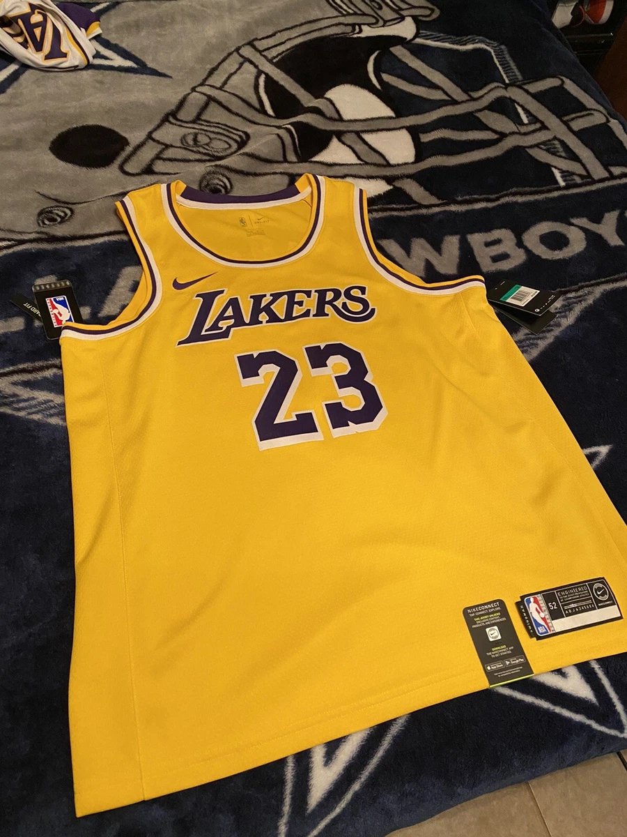 LeBron James Los Angeles Lakers Nike Swingman Player Jersey Gold