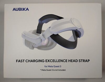 New Aubika Fast Charging Head Strap for Meta Quest 3 w/ Built-In 8000Mah Battery