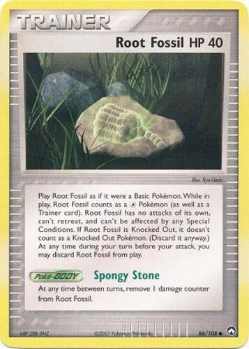 Pokemon Card - Power Keepers 86/108 - ROOT FOSSIL (common) - NM