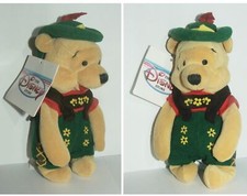 Disney Store Bean Bag Plush Winnie the Pooh 8" October Fest Pooh NEW with Tags