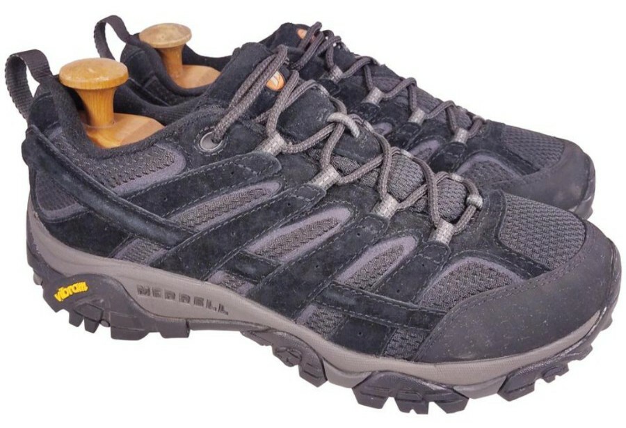 MERRELL MOAB 2 J06017W SCARPE UOMO SCAMOSCIATE NERE ESCURSIONISMO TRAILING TUTTI I TERRENI 9 5W