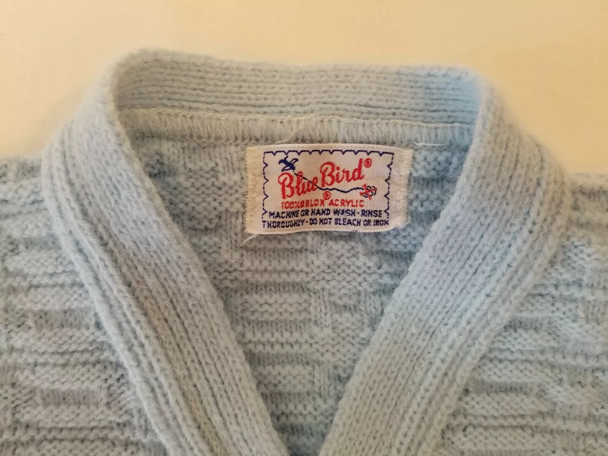 Blue top bird sweater