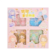 Kawaii Anime Girl Sticker 100 Sheets Box - Cute Waterproof Korean Journal Diary 