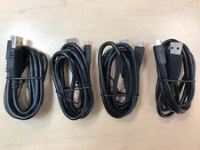 Wholesale Lot of 4X Chromo Heavy Duty Micro USB Cable 3ft in Black 