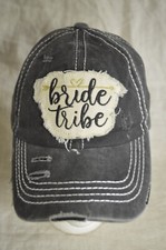 Bride Tribe Black Adjustable Hat Cap Bachelorette Party Women's by CC NWT