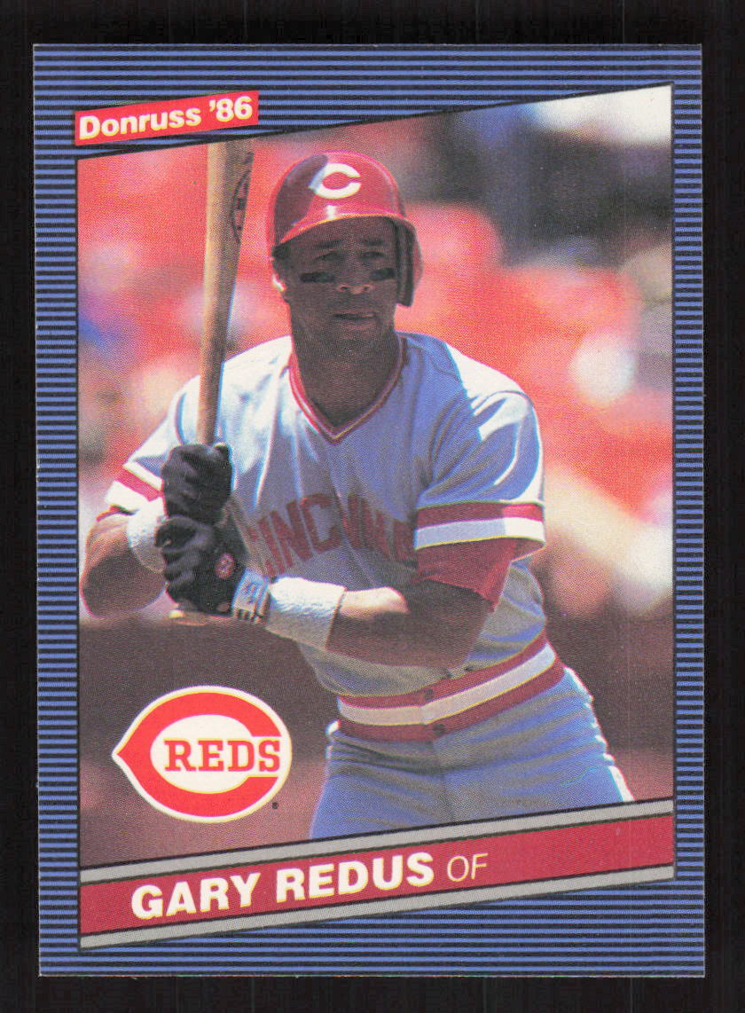 1986 Donruss #306b Gary Redus Cincinnati Reds
