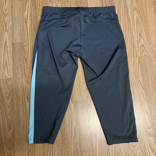Tek Gear Womens Pants sz M Gray Blue Love Rise Lightweight Stretch Cropped - Picture 2 of 12