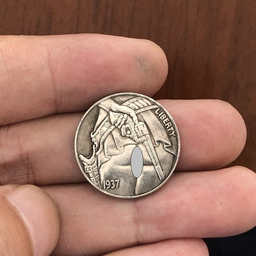 Hobo Nickel Coin Cool Beauty Lady Back Unique Coin Collection Engraving Art Gift - Picture 2 of 3