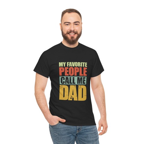 Father's Day Unisex Heavy Cotton Up to 5XL Tee T-Shirt 'Call Me Dad' - Picture 17 of 81