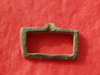 Hervorragende mittelalterliche Bronzeschnalle fehlt Pin im Alter, bitte Beschreibung lesen L160x