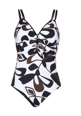 Sunflair Badeanzug Gr.36,38,42 Cup-C NEU Schwarz/Weiß Damen Schwimmen Stretch - Bild 1 von 2