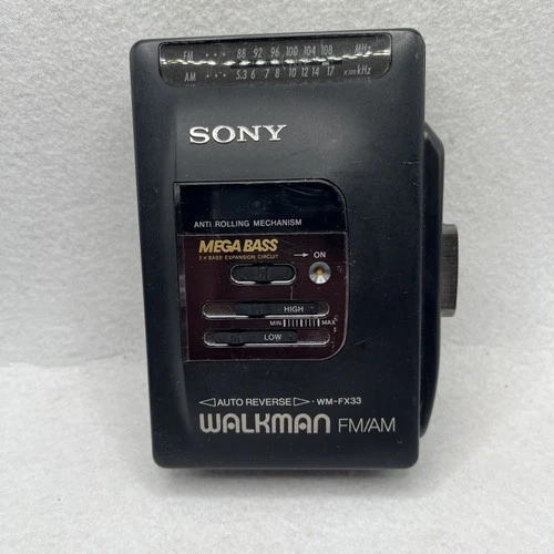 Sony Walkman WM-FX33 Cassette Player Mega Bass and Auto Reverse Only Radio Works