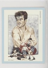 1991 Boxing Champions Middleweights Blue Back Rocky Graziano #5 z6d