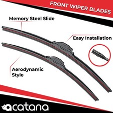 Premium Wiper Blades for Audi RS7 4G 2014 - 2017 Front Set of 24 + 20 by acatana