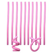 10 Pieces Flexible Curling Rods, Soft Foam No Heat 1 Count Pack of 1 , Pink