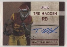 2016 SAGE Auto Red Level Tre Madden #SA32 Auto 03xg