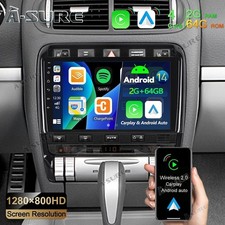 64GB For Porsche Cayenne 2003-2010 Android 14 Car Stereo Radio Carplay GPS Navi