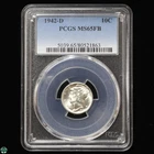 1942-D Mercury Dime PCGS MS65FB Full Bands