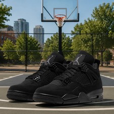 NEW WOMEN Jordan 4 Retro Black Cat 2020 Size US 5.5-11