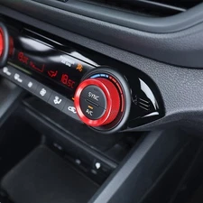 2PC AC Air Heater Climate Switch Control Knob Cover Ring for Kia Forte 2019-2024