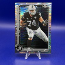 2025 Topps Chrome Kolton Miller Pulsar Refractor #183 Las Vegas Raiders