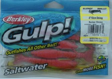 Berkley 1121778 GSSHR4-NCH Gulp 4" Shrimp Nuclear Chicken 4Ct