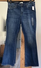 GAP Mid Rise Denim Baby Boot Jeans Size 33R Stretch NWT 69.95