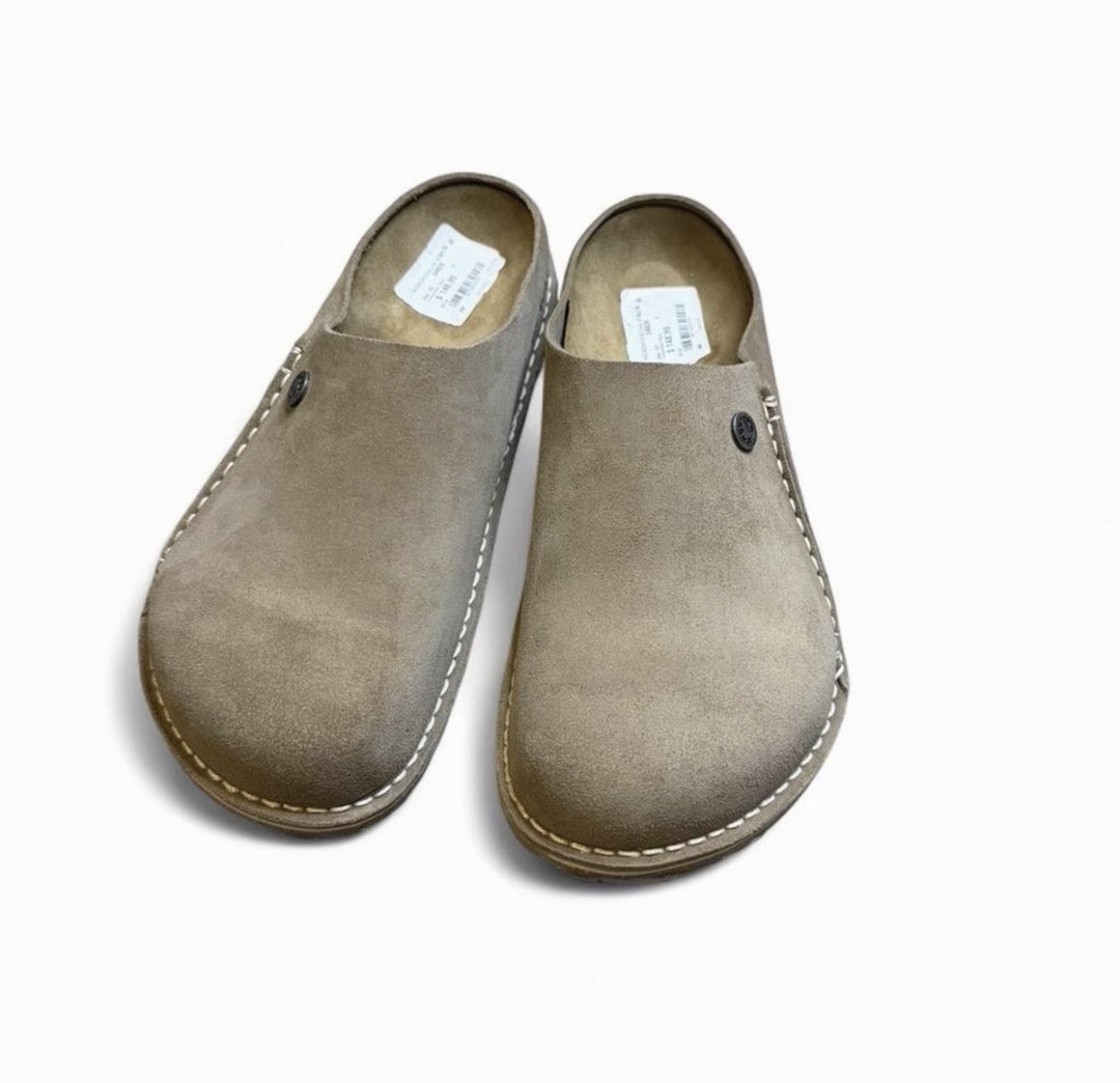Birkenstock Boston Men’s Suede Clogs Beige EU 43 US 10.5 New