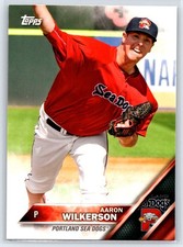 2016 Topps Pro Debut Aaron Wilkerson Rookie Portland Sea Dogs RC #187