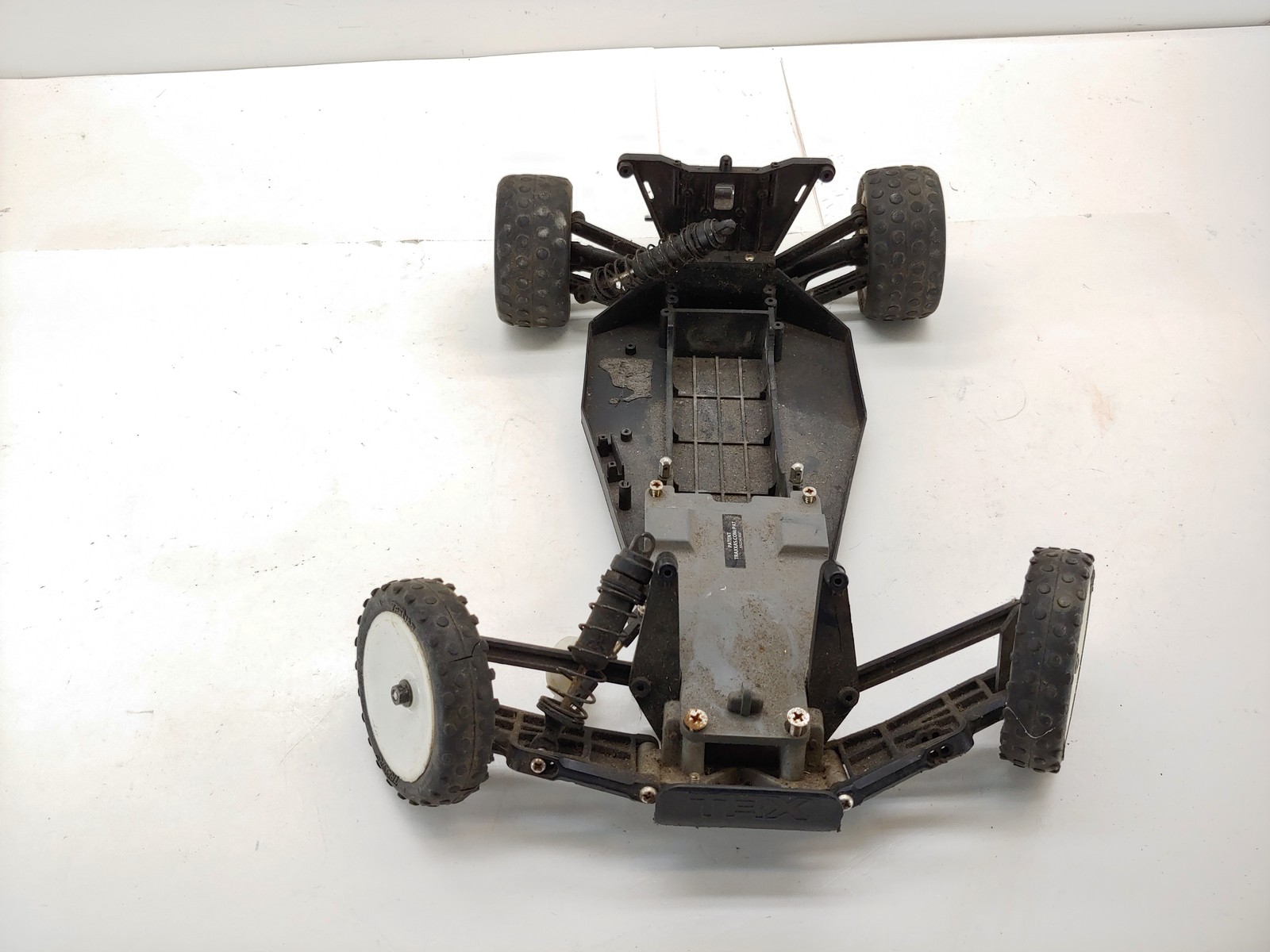 Vintage Old Incomplete Traxxas Bandit 1/10 2wd Buggy Roller Slider Chassis Used