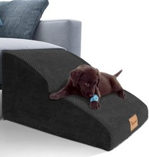 Topmart 3 Tiers Foam Dog Ramps/Steps,Non-Slip Pet Steps