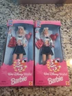 2 1996 25th Anniversary Walt Disney World Barbie DollSpecial Edition New 16525