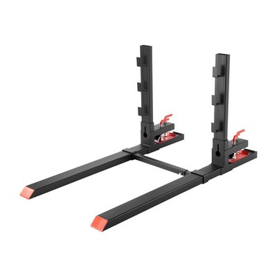 Uimoso 4000lbs 60'' Clamp on Tractor Pallet Forks w/Anti-Tilt & Stabilizer Bar