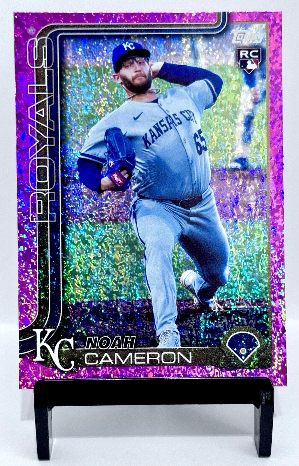2025 Topps Update Noah Cameron RC Pink Holo Foil SP #US65 Kansas City Royals