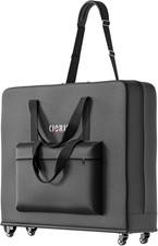 Universal Massage Table Carrying Bag with Wheels Storage Pockets