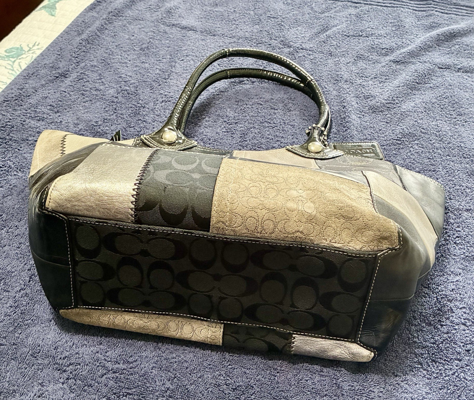 COACH VINTAGE HAMPTON LEGACY BLEECKER PATCH WORK … - image 6